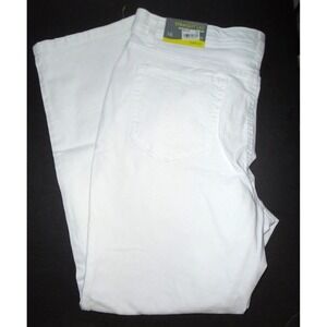 JM Collection Jeans Womens 16 White Denim Curvy Comfort Stretch Waistband NEW